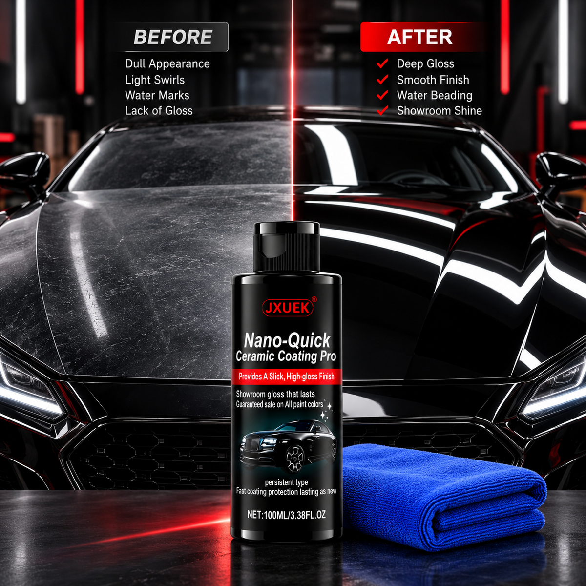 🔥 BUY 1 GET 1 FREE 🔥 JUXEK™ Ceramic Shield Pro — Advanced Nano Ceramic Coating